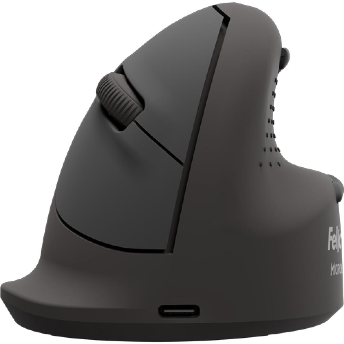 Fellowes Vertical Wireless Mouse Breyta Plus+ Ergonomic Right Handed Vertical Mouse with Antibacterial Protection Medium
