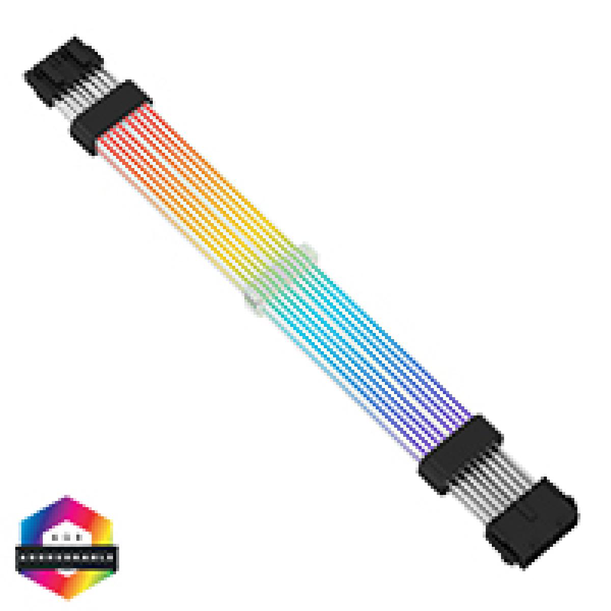 CiT Pro 2 x 8-Pin GPU ARGB Motherboard Extension Cable