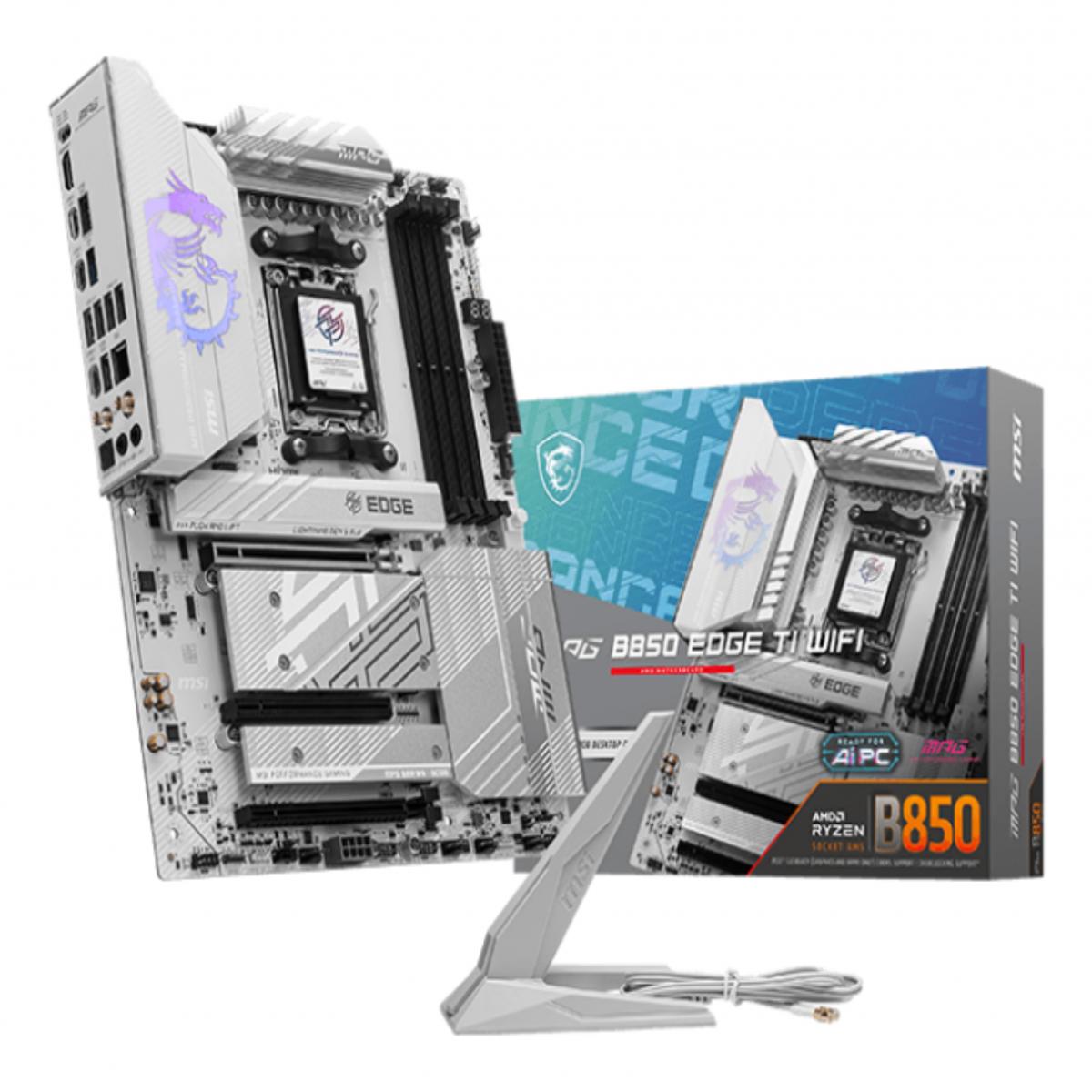 MSI MPG B850 EDGE TI WIFI motherboard AMD B850 Socket AM5 ATX