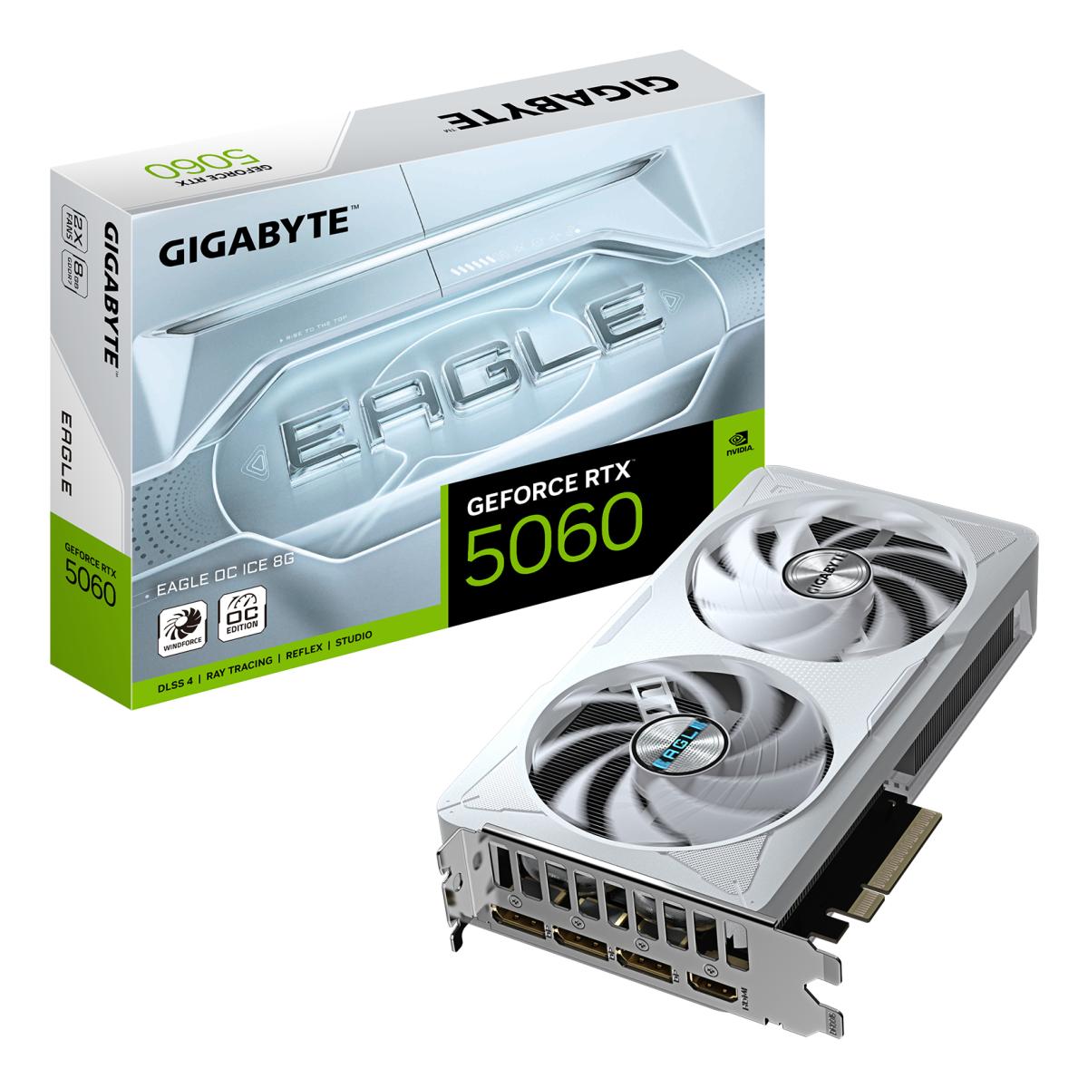 GIGABYTE GeForce RTX 5060 EAGLE OC ICE 8G