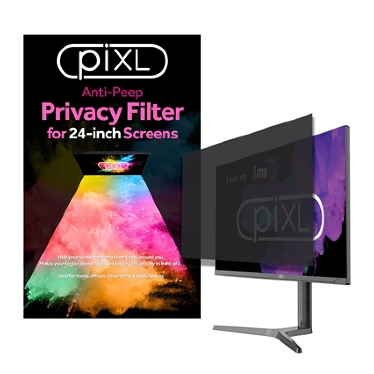 piXL 24-Inch Monitor Security Privacy Screen/ Privacy Filter, Anti-Glare, Anti-Peep, Anti-Static & Blackout