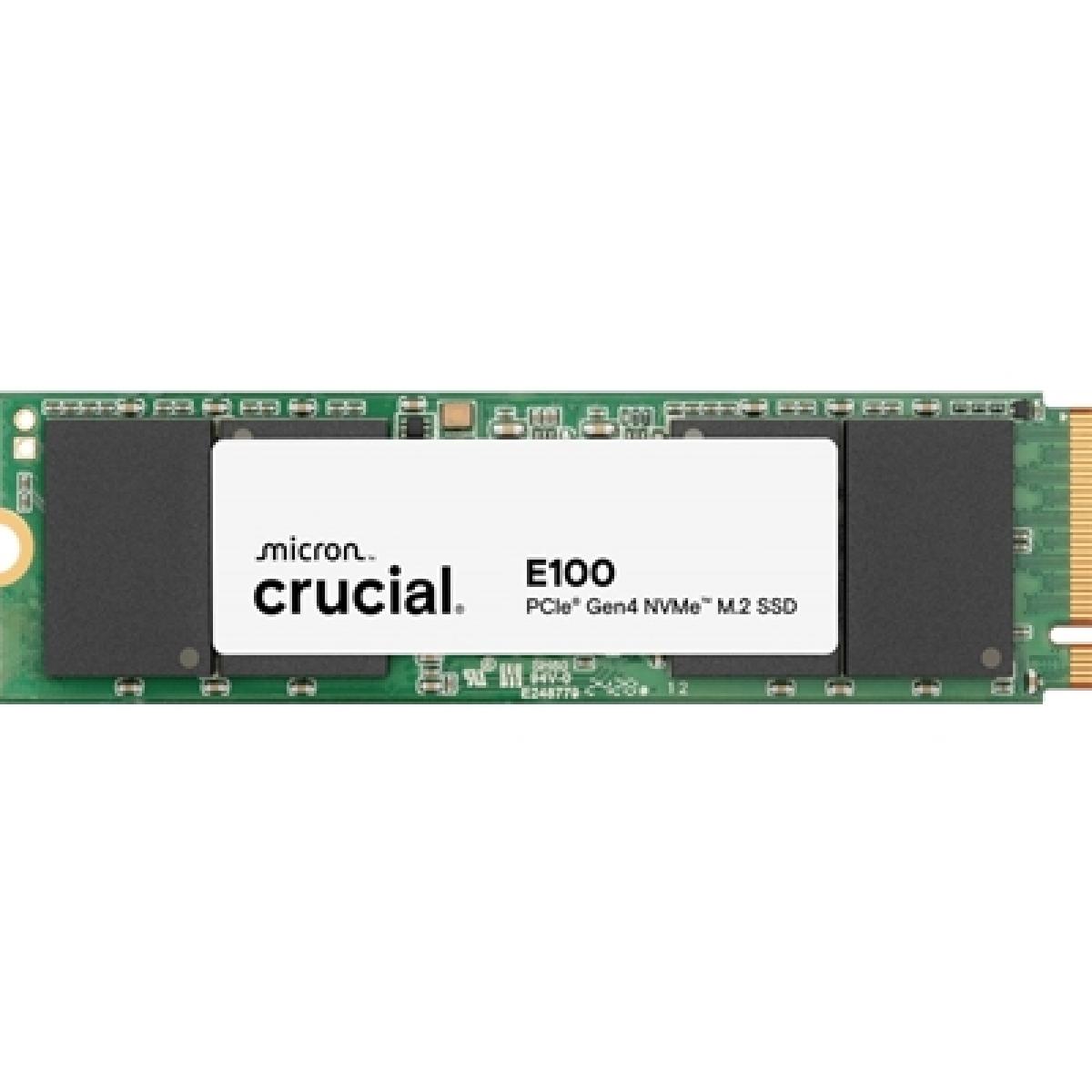 Crucial  (CT1000E100SSD8) E100 1TB PCIe Gen4 NVMe M.2 SSD, Sequential Write 4,500 MB/s, Sequential Read 5,000 MB/s