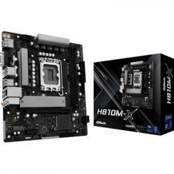 ASRock H810M-X Intel Socket 1851 Motherboard, 2x DDR5 DIMM Slots, 1x M.2 Socket, 2.5G LAN, 1x HDMI Port / 1x DisplayPort