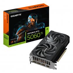 Gigabyte NVIDIA GeForce RTX 5060 Ti Windforce Max OC 8GB GDDR7 Graphics Card, 4608 CUDA Cores, 2587 MHz Core Clock, Dual Fan, 3x DisplayPorts / 1x HDMI Ports