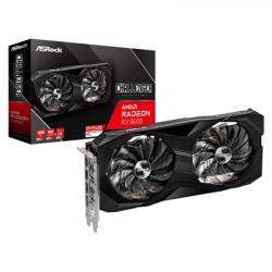 ASRock AMD Radeon RX 6600 Challenger D 8GB GDDR6 Graphics Card,  1792 Streams, 2491 MHz Boost Clock, Dual Fan, 3x DisplayPorts / 1x HDMI Port