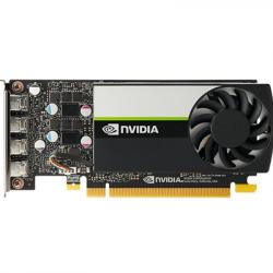 PNY NVIDIA Professional T1000 Retail Graphics Card, 4GB GDDR6, 896 CUDA Cores, 2.5 MHz TFLOPS, Single Fan Low Profile, 4x mini-DisplayPorts
