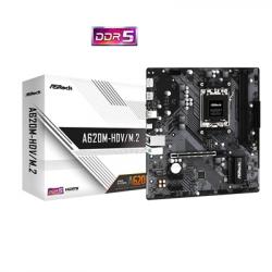 ASRock A620M-HDV/M.2 AMD AM5 Socket Motherboard, Micro-ATX, 2x DDR5 Slots, 2x M.2 Socket, GbE LAN, 1x DisplayPort / 1x HDMI Port