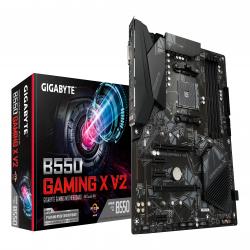 Gigabyte B550 GAMING X V2 AMD AM4 Socket Motherboard, ATX, 4x DDR4 Slots, 2x M.2 Sockets, Fitted I/O Shield, GbE LAN, 1x DVI-D / 1x HDMI Port