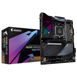 GIGABYTE B650E AORUS MASTER Motherboard - Supports AMD Ryzen 9000 CPUs, 16+2+2 Digital VRM, up to 8000MHz DDR5 (OC), 4xPCIe 5.0 M2, Wi-Fi 6E, 2.5GbE LAN, USB 3.2 Gen 2x2