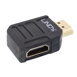 Lindy HDMI 90 Degree Left Angled Adapter, Black