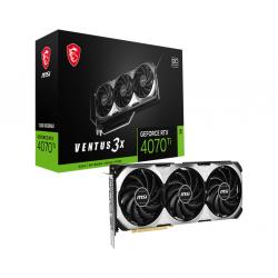 MSI VENTUS GEFORCE RTX 4070 TI 3X E 12G OC graphics card NVIDIA 12 GB GDDR6X