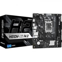 ASRock H610M-H2/M.2 Intel 1700 Socket Motherboard, Micro-ATX, 2x DDR4 Slots, 1x M.2 Socket, GbE LAN, 2x HDMI Port