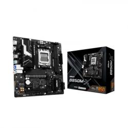 ASRock B850M-X AMD AM5 Socket Motherboard, Micro-ATX, 2x DDR5 Slots, 2x M.2 Sockets, 1x USB-C Port, 2.5GbE LAN, 1x DisplayPort / 1x HDMI Port