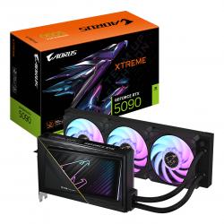 GIGABYTE AORUS GeForce RTX 5090 XTREME WATERFORCE 32G Graphics Card - 32GB GDDR7, 512bit, PCI-E 5.0, 2655MHz Core Clock, 3 x DP 2.1a, 1 x HDMI 2.1b, NVIDIA DLSS 4, GV-N5090AORUSX W-32GD