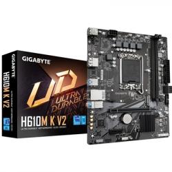 Gigabyte H610M K V2 DDR5 Anti-Sulfur Resistor Intel 1700 Socket Motherboard, Micro-ATX, 2x DDR5 Slots, 1x M.2 Socket, GbE LAN, 1x DisplayPort / 1x HDMI Port