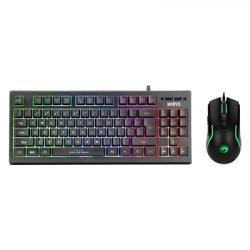 Marvo Scorpion Keyboard and Mouse Bundle featuring Marvo Scorpion K607 TKL Layout Multimedia USB 2.0 Wired 3 Colour Backlit Gaming Keyboard & Marvo Scorpion M292 Capo 20 USB RGB Programmable Gaming Mouse